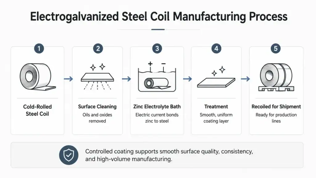 electrogalvanized steel coil
